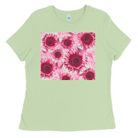 Matcha breast cancer sunflower Ladies Tee - CowGirlArtShop