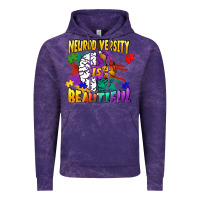 Cloud Purple Neurodiversity Is Beautiful Vintage Hoodie - FaDigitalArtStudio