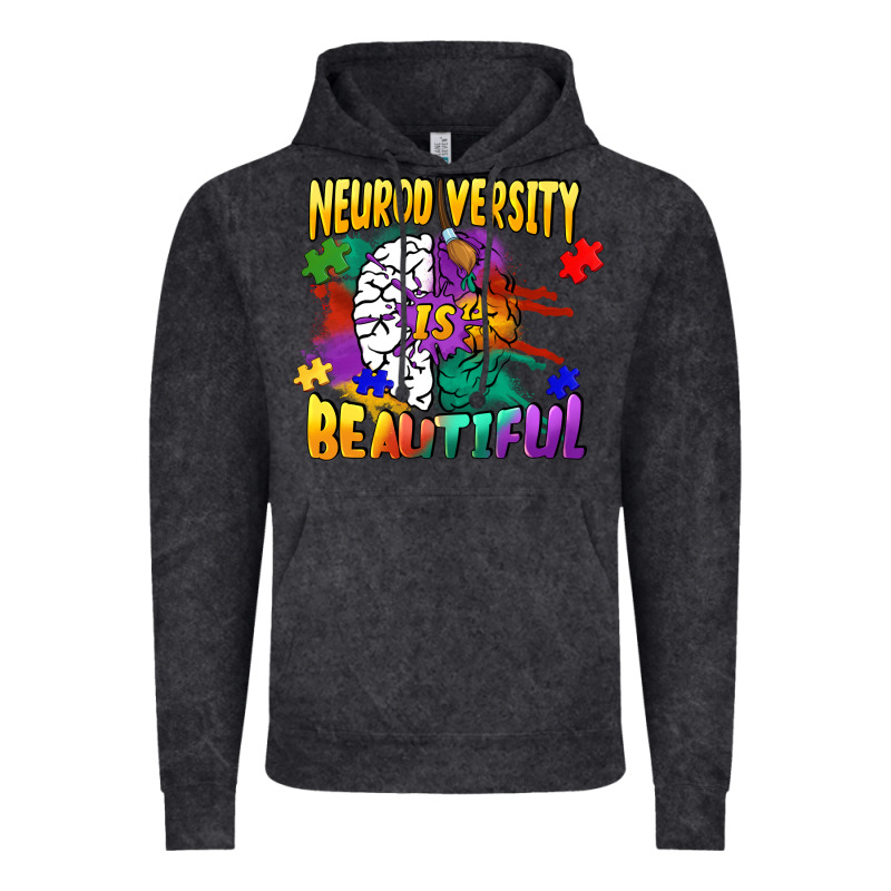 Neurodiversity Is Beautiful Vintage Hoodie by FaDigitalArtStudio | Teevron