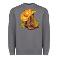 Storm yellow  cowgirl and roses Heavyweight Sweatshirt - AdoDesignShop