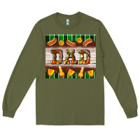 Army Green Football Dad Tumbler Long Sleeve Tee - BundleAndBundleShop