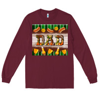 Burgundy Football Dad Tumbler Long Sleeve Tee - BundleAndBundleShop