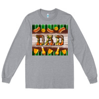 Heather Grey Football Dad Tumbler Long Sleeve Tee - BundleAndBundleShop