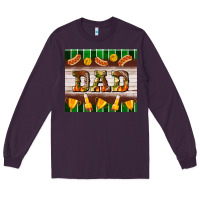 Plum Football Dad Tumbler Long Sleeve Tee - BundleAndBundleShop