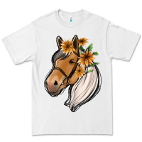 White floral horse Premium Tee - Jasminsmagicworld