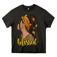 Asphalt Fall afro woman blessed Heavy Core Tee - NancyCooperArtShop