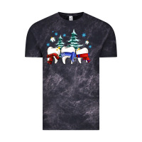 Cloud Black dental christmas tree teeth and winter ado Vintage Tee - OliviaCreatesArt