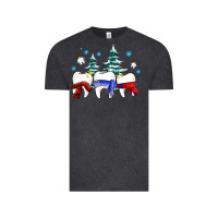 Vintage Black dental christmas tree teeth and winter ado Vintage Tee - OliviaCreatesArt