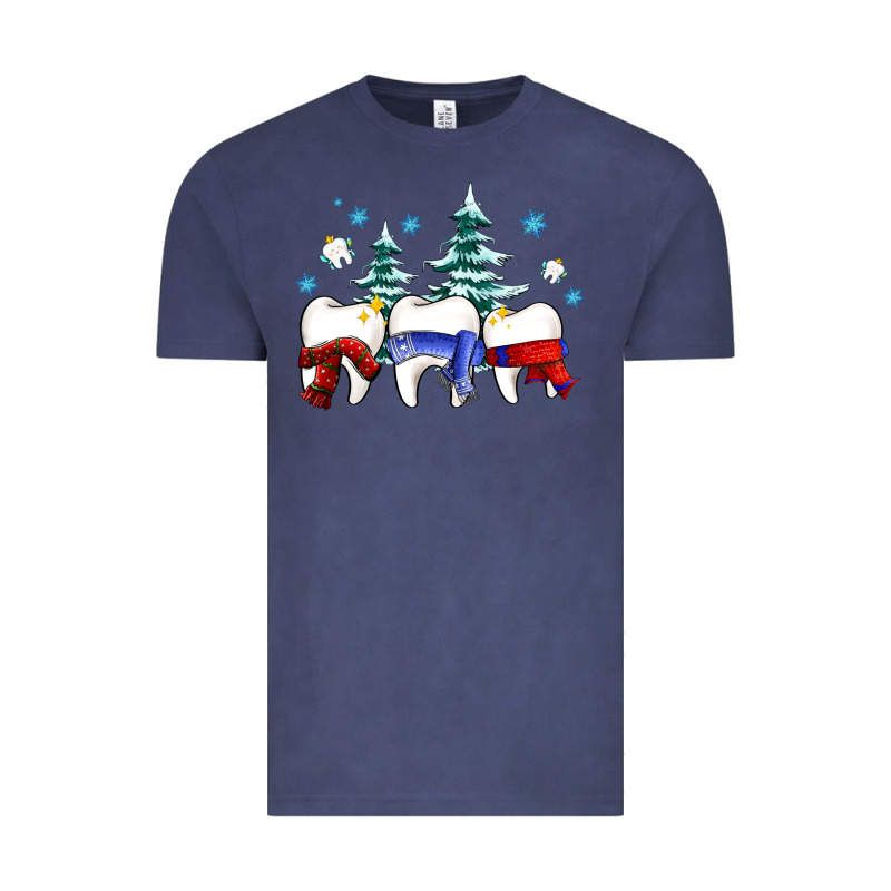 Dental Christmas Tree Teeth And Winter Ado Vintage Tee by OliviaCreatesArt | Teevron