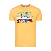 Vintage Mustard dental christmas tree teeth and winter ado Vintage Tee - OliviaCreatesArt
