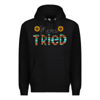 Black mama tried Premium Hoodie - CowhideDigitalArt