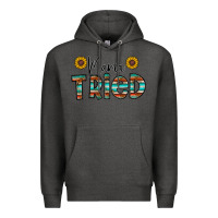Charcoal Heather mama tried Premium Hoodie - CowhideDigitalArt