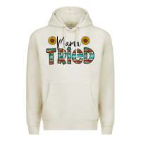 Oatmeal Heather mama tried Premium Hoodie - CowhideDigitalArt