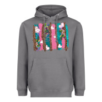 Storm v.d turquoise leopard and flowers  brushstrokes Heavyweight Hoodie - AdoDesignShop