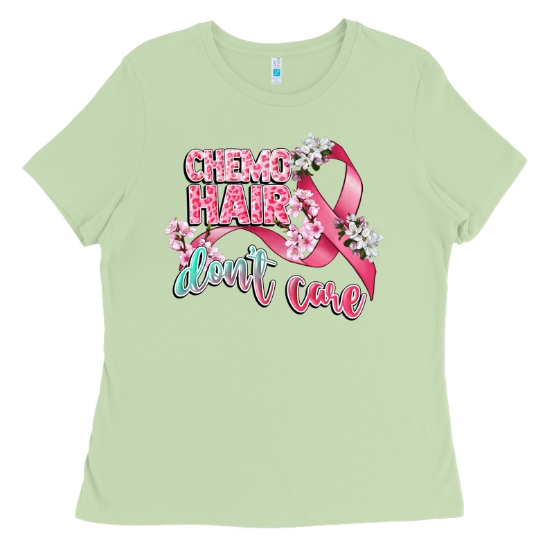 Chemo Hair Dont Care Ladies Tee by CowGirlArtShop | Teevron