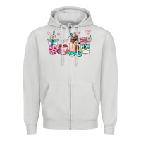 Dove Grey mom coffee cup Zipper Hoodie - AdoDesignShop