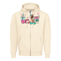 Sandshell mom coffee cup Zipper Hoodie - AdoDesignShop