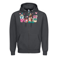 Smoke mom coffee cup Zipper Hoodie - AdoDesignShop