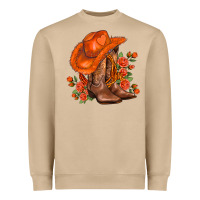 Mushroom orange  cowgirl  and roses Heavyweight Sweatshirt - AdoDesignShop
