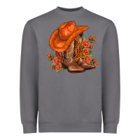 Storm orange  cowgirl  and roses Heavyweight Sweatshirt - AdoDesignShop