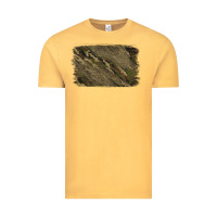 Vintage Mustard Camouflage Glitter Background Vintage Tee - Jasminsmagicworld