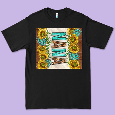 Nana Sunflowers And Turquoise Gemstones Premium Tee Designed By Tumblerdesignbyshophia