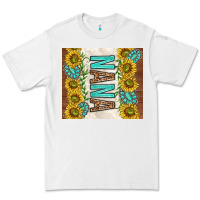 White nana sunflowers and turquoise gemstones Premium Tee - TumblerDesignByShophia