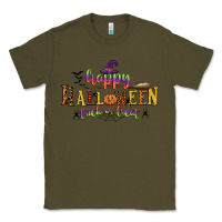 Army Green happy halloween trick or treat Classic Tee - CowGirlArtShop
