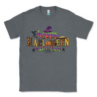 Charcoal Heather happy halloween trick or treat Classic Tee - CowGirlArtShop