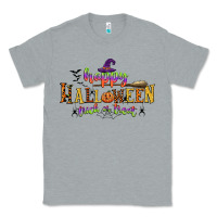 Heather Grey happy halloween trick or treat Classic Tee - CowGirlArtShop