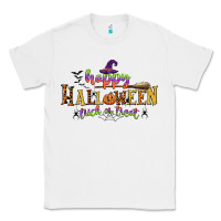 White happy halloween trick or treat Classic Tee - CowGirlArtShop