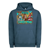 Pigment Midnight Navy merry christmas Urban Hoodie - JahusDesignShop