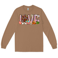 Toasted Coconut Easter love dog paw Long Sleeve Tee - BundleAndBundleShop