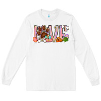 White Easter love dog paw Long Sleeve Tee - BundleAndBundleShop
