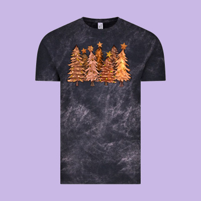 Melanin Christmas Trees With Lights Vintage Tee Designed By Fadigitalartstudio