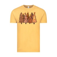 Vintage Mustard melanin christmas trees with lights Vintage Tee - FaDigitalArtStudio