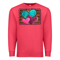 Cardinal valentine's day hearts turquoise heart Premium Sweatshirt - AdoDesignShop