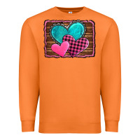 Carrot valentine's day hearts turquoise heart Premium Sweatshirt - AdoDesignShop