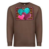 Chestnut valentine's day hearts turquoise heart Premium Sweatshirt - AdoDesignShop