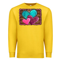 Lemon valentine's day hearts turquoise heart Premium Sweatshirt - AdoDesignShop