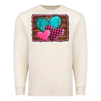 Sandshell valentine's day hearts turquoise heart Premium Sweatshirt - AdoDesignShop
