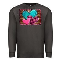 Smoke valentine's day hearts turquoise heart Premium Sweatshirt - AdoDesignShop
