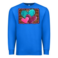 True Royal valentine's day hearts turquoise heart Premium Sweatshirt - AdoDesignShop