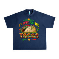 Navy I'm here for the tacos Urban Heavy Tee - FaDigitalArtStudio