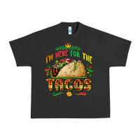 Pigment Black I'm here for the tacos Urban Heavy Tee - FaDigitalArtStudio