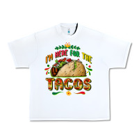 White I'm here for the tacos Urban Heavy Tee - FaDigitalArtStudio