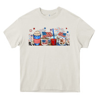 Cream 4th of july coffe cups Heavy Core Tee - RanaPortraitStore