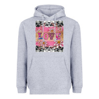 Heather Grey v.d love and lotus tumbler Heavyweight Hoodie - AdoDesignShop