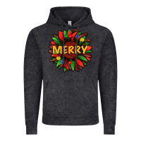 Vintage Black merry christmas with light sunflower bbs Vintage Hoodie - BundleAndBundleShop
