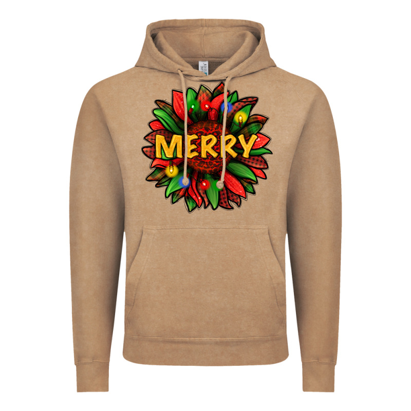 Merry Christmas With Light Sunflower Bbs Vintage Hoodie by BundleAndBundleShop | Teevron